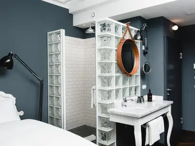 Ein Bett oder Betten in einem Zimmer der Unterkunft Grand Ferdinand Vienna – Your Hotel In The City Center