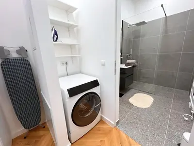 Ein Badezimmer in der Unterkunft Premium City Apartment near Mariahilfer Strasse