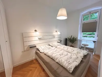 Ein Bett oder Betten in einem Zimmer der Unterkunft Premium City Apartment near Mariahilfer Strasse
