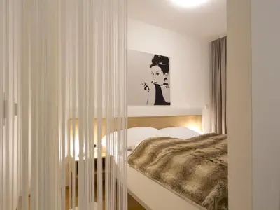 Ein Bett oder Betten in einem Zimmer der Unterkunft Balcony Dream Mariahilf Top 29