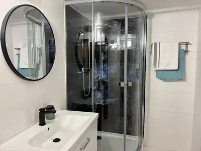 Ein Badezimmer in der Unterkunft Nature & comfort near Vienna - 90m2