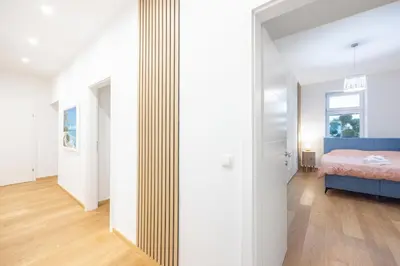 Ein Bett oder Betten in einem Zimmer der Unterkunft Versace Apartment Vienna