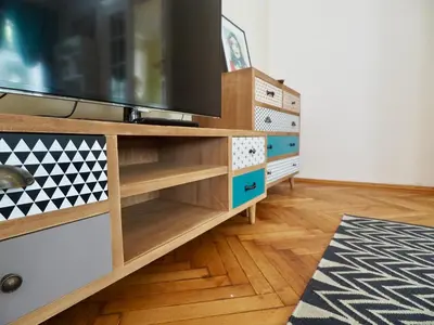 TV/Unterhaltungsangebot in der Unterkunft Big Viennese City Apartment with Piano and AC