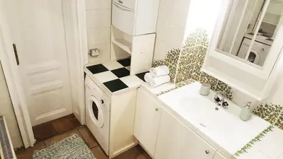 Ein Badezimmer in der Unterkunft Big Viennese City Apartment with Piano and AC