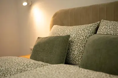 Ein Sitzbereich in der Unterkunft Aupark Apartments