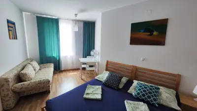 Ein Sitzbereich in der Unterkunft The Smart Flat