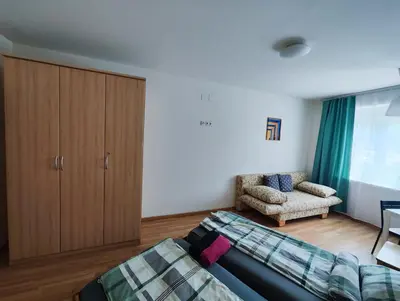Ein Sitzbereich in der Unterkunft The Smart Flat