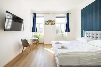 Ein Bett oder Betten in einem Zimmer der Unterkunft 21aaa22