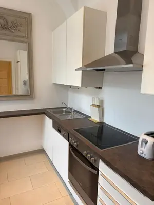 Küche/Küchenzeile in der Unterkunft Vienna City Center - Stylish 2-Room Apartment