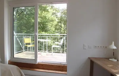 Ein Balkon oder eine Terrasse in der Unterkunft Welcome to the Sunny Side of Vienna