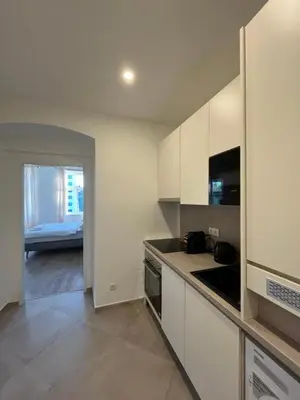 Küche/Küchenzeile in der Unterkunft Apartment Schönbrunn Kingsiz Bed