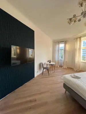 TV/Unterhaltungsangebot in der Unterkunft Apartment Schönbrunn Kingsiz Bed