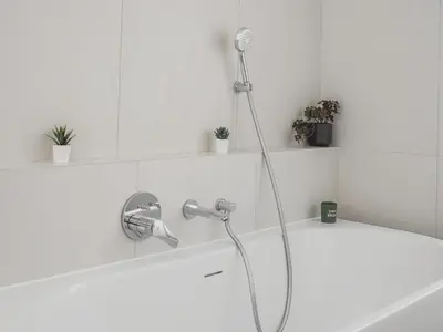 Ein Badezimmer in der Unterkunft Stephansdome Luxury Grand Apartment