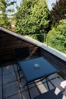 Ein Balkon oder eine Terrasse in der Unterkunft Charmantes Einfamilienhaus