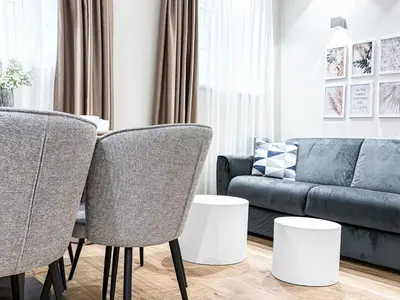 Ein Sitzbereich in der Unterkunft BRAND NEW! Apartment Silver - right near Schönbrunn Palace