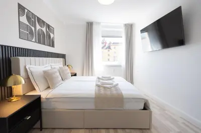 Grundriss der Unterkunft Modern 2 Bedrooms Apartment