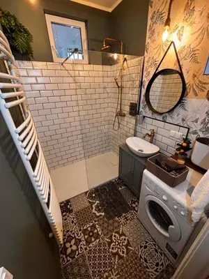 Ein Badezimmer in der Unterkunft Big luxury 3BR in Center