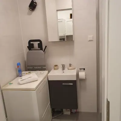 Küche/Küchenzeile in der Unterkunft Cozy Vienna City Apartment near Central Station