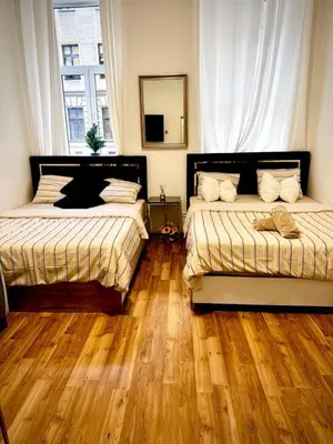 Ein Bett oder Betten in einem Zimmer der Unterkunft Family Apartment near Schönbrunn Palace HL2