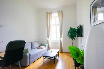 TV/Unterhaltungsangebot in der Unterkunft Spacious stylish designed 3 Bedroom Apartment near Naschmarkt and city center