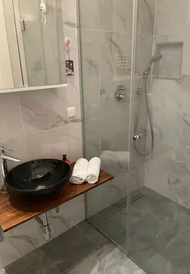 Ein Badezimmer in der Unterkunft Apartment near Schönbrunn