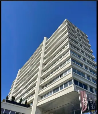 Das Gebäude in dem sich die Ferienwohnung befindet