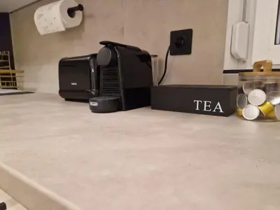 Kaffee-/Teezubehör in der Unterkunft Lakeside Ferienhaus - Parndorf Outlet
