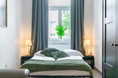 Ein Bett oder Betten in einem Zimmer der Unterkunft Affordable Stylish Studio Easy City Access