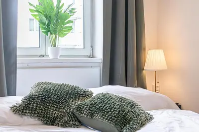 Ein Bett oder Betten in einem Zimmer der Unterkunft Affordable Stylish Studio Easy City Access