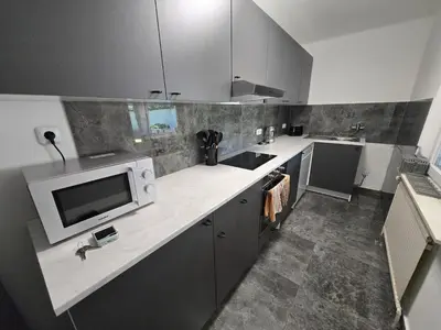 Küche/Küchenzeile in der Unterkunft House with garden near Vienna & airport