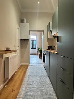 Küche/Küchenzeile in der Unterkunft Haven Home Vienna Apartment