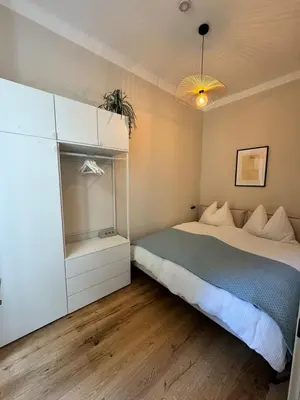 Ein Bett oder Betten in einem Zimmer der Unterkunft Haven Home Vienna Apartment