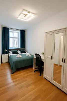 Ein Bett oder Betten in einem Zimmer der Unterkunft Big Space Apartment Vienna
