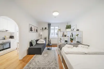 Küche/Küchenzeile in der Unterkunft Vienna Urban Apartments - Favoriten