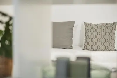 Ein Sitzbereich in der Unterkunft Vienna Urban Apartments - Favoriten