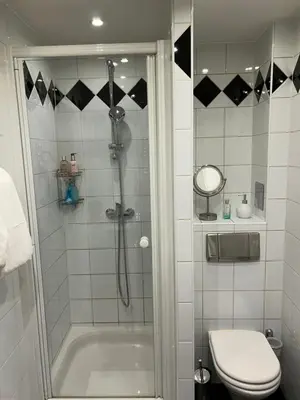 Ein Badezimmer in der Unterkunft Leon