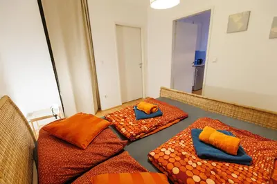 Ein Bett oder Betten in einem Zimmer der Unterkunft Beautiful and Bright Apartment in a Prestigious Area