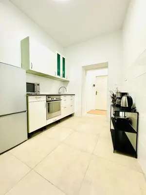 Küche/Küchenzeile in der Unterkunft Elegant 4BR Apt, Prime Location Near Westbahnhof