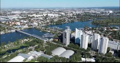 Ein allgemeiner Blick auf Wien oder ein Stadtblick von der Ferienwohnung aus