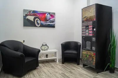 Ein Sitzbereich in der Unterkunft Sweet 3 Rooms Complex, Shopping Paradise Mariahilfer