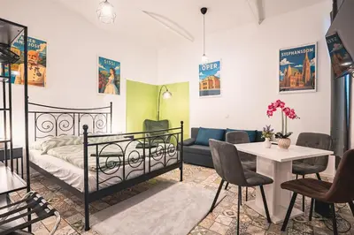 Ein Bett oder Betten in einem Zimmer der Unterkunft Stay at Schönbrunn #8