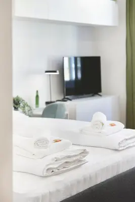 TV/Unterhaltungsangebot in der Unterkunft Design Apartment Vienna by JR City Apartments