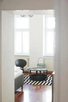 Ein Sitzbereich in der Unterkunft Design Apartment Vienna by JR City Apartments