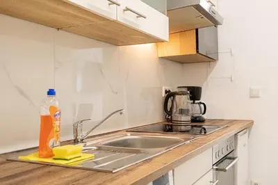 Grundriss der Unterkunft Elegant 1BR City Stay in Prime Vienna Location
