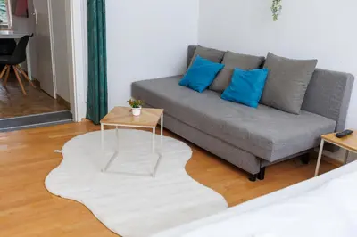 Ein Sitzbereich in der Unterkunft Vienna-Style Cozy Apartments