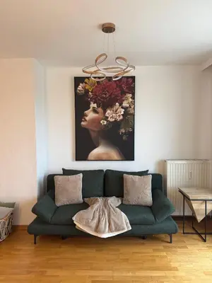 Ein Sitzbereich in der Unterkunft Traumhafte Terrassen Wohnung am Wienerberg