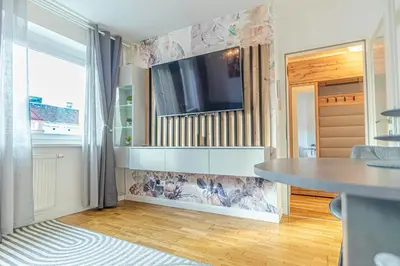 TV/Unterhaltungsangebot in der Unterkunft Stylish 1BR & 1Living Room Apartment in Vienna