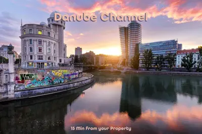 Blick auf einen Fluss in der Nähe der Ferienwohnung