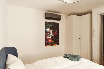 Ein Bett oder Betten in einem Zimmer der Unterkunft Premium Apartment near TrippleTower close to Central Wien 24h Checkin