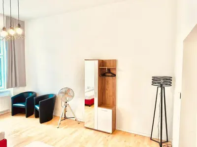Ein Sitzbereich in der Unterkunft Privat Lax Apartment in der nähe von wien city center